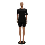 Casual Short Sleeve Shorts Set TR-1006