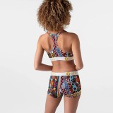 Trendy Printed Tank Top Shorts Two Piece Sets LSL-8042