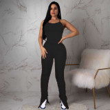 Sexy Backless Folds Split Micro Flare Jumpsuits NM-8303