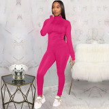 Fashion Casual Solid Color Tracksuits Two Piece Set KSN-8011