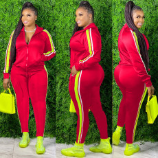 Casual Tracksuit Zipper Two Piece Pants Set AWF-0017