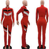 Autumn And Winter New Fashion Casual Splice Sports Suit TK-6111