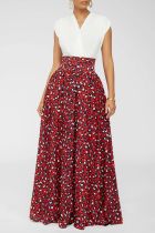 Trendy High Waist Printed Maxi Skirt SFY-161