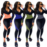 Plus Size Casual Long Sleeves Fitness Two Piece Sets OYF-8220