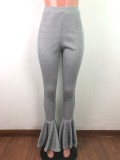 Trendy Solid Skinny Long Flared Pants OSM-5013