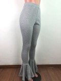 Trendy Solid Skinny Long Flared Pants OSM-5013