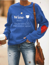Fashion Casual Long Sleeve Pullover Print Sweatshirt LUO-3110