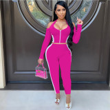 Sexy Off Shoulder Long Sleeve Two Piece Pants Set YIY-5214