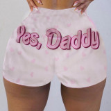 Plus Size Sexy Printed Bodycon Mini Shorts SHD-9315