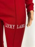 LUCKY LABEL Letter Embroidery Zipper Sports Two Piece Set XYF-9055
