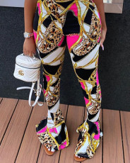 Casual Printed Skinny Flared Pants LSD-9015