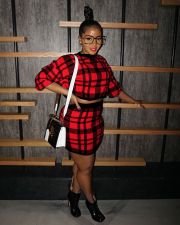 Plaid Sweater Tops+Bodycon Skirt Two Piece Sets ZSD-078