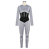 Casual Hooded Zipper Long Sleeve 2 Piece Pants Set ZSD-0319