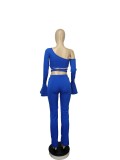 Sexy Hollow Long Sleeve Two Piece Pants Set CHY-1269