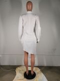 Long Sleeve Casual Shirt Dress MK-3031