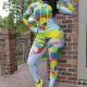 Plus Size 4XL Map Print Tracksuit Long Sleeve Top And Pants Two Piece Set SHA-6202
