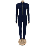 Sexy Skinny Long Sleeve Party Lurex Jumpsuits FNN-8548