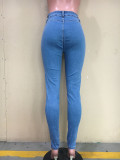 Sexy Denim Mid-Waist Skinny Jeans Pencil Pants ORY-5174