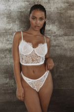 Sexy Lace Hollow Out 2 Pieces Lingerie Sets YQ-W417