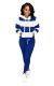 Plus Size Casual Sports Hooded Sweatshirts And Pants Suit OMY-5172