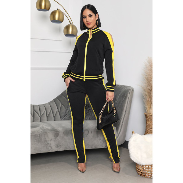 Casual Tracksuit Off Shoulder Two Piece Sets IV-8154