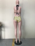 Sexy Printed Padded Bikinis 3 Pieces Swimsuits OD-68258