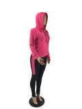 Casual Sports Hoodie Two Piece Pants Set FOSF-8025