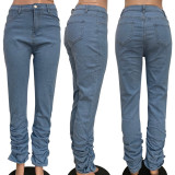 Casual Denim Stacked Jeans Pants LSD-8609