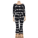 Plus Size Casual Striped One Piece Jumpsuits OSIF-20876