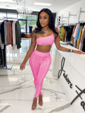 Sexy Crop Top And Pants Two Piece Suits NIK-216