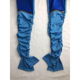 Contrast Color Patchwork Split Stacked Pants HHF-9070