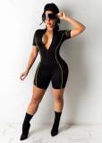 Fashion Sexy See-through Mesh Splice Rompers ML-7427