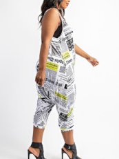   Plus Size Fashion Casual Printed Tank Top Jumpsuit CQ-102