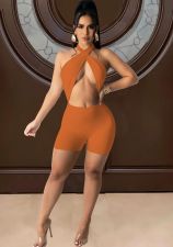 Solid Color Sexy Fashion Rompers FOSF-8056