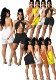 Solid Color Sexy Fashion Rompers FOSF-8056