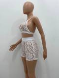 Sexy Fashion Lace Shorts Two Piece Sets XYKF-9272