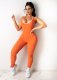 Solid Sleeveless Backless Slim Jumpsuits LDS-3259
