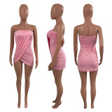 Sexy Wrapped Breast Mini Dress NIK-214