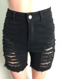 Denim Ripped Hole Jeans Shorts LA-3261