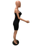 Sexy Backless Cross Strap Slim Mini Dress QZX-6202 