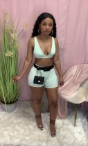 Sexy Vest Top And Shorts 2 Piece Suits (Without Belt&Bag)LSD-9141