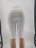 Casual Solid Hollow Out Knee Length Pants MTY-6519