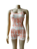 Simple Fashion Hollow Tie-dye Rompers WUM-2141