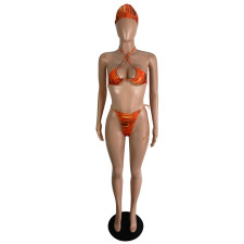Sexy Bikinis Two Piece Set+Skirts+Headkerchief  LSL-6428