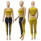 Fitness Yoga Tank Top And Pants 2 Piece Suits WMEF-2022