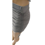 Sexy Strappy Backless Mini Skirt 2 Piece Sets WMEF-2037