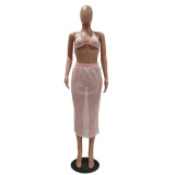 Sexy Mesh Beachwear Bathing Sets Without Underpants TR-1125