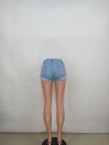 Sexy Denim Lace Up Jeans Shorts YD-8376