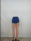 Denim Sexy Sequied Pocket Bodycon Jeans Shorts YD-8375
