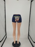 Sexy Printed Bodycon Shorts SMF-8090
